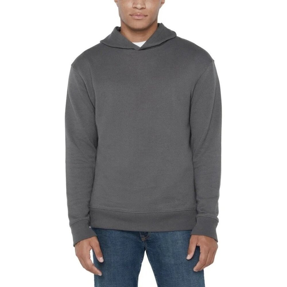 Gap Men's M Textured Gray Hoodie Cotton/Polyester Blend M0637